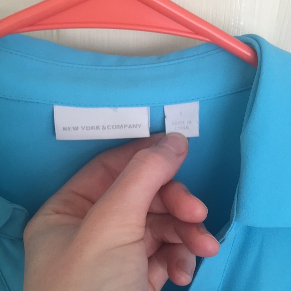 New York and Company Ruffles Blouse - Picture 2 of 2